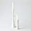Center Flair Candle Stand-White