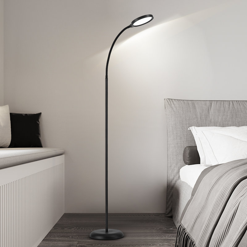 132cm LED Task Floor Lamp, Black