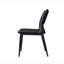 Ensemble de 2 chaises de salle à manger modernes et minimalistes en similicuir, dossier confortable, pieds en métal, convenant aux restaurants, cuisines et bureaux.-820746444