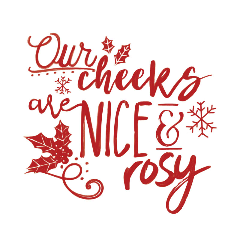 Nice And Rosy Cheeks - Wrapped Canvas Print,  91cm H  x 91cm W 
