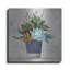 «Succulent Still Life 1 Navy» par Julia Purinton, art mural en métal, 24 po x 24 po