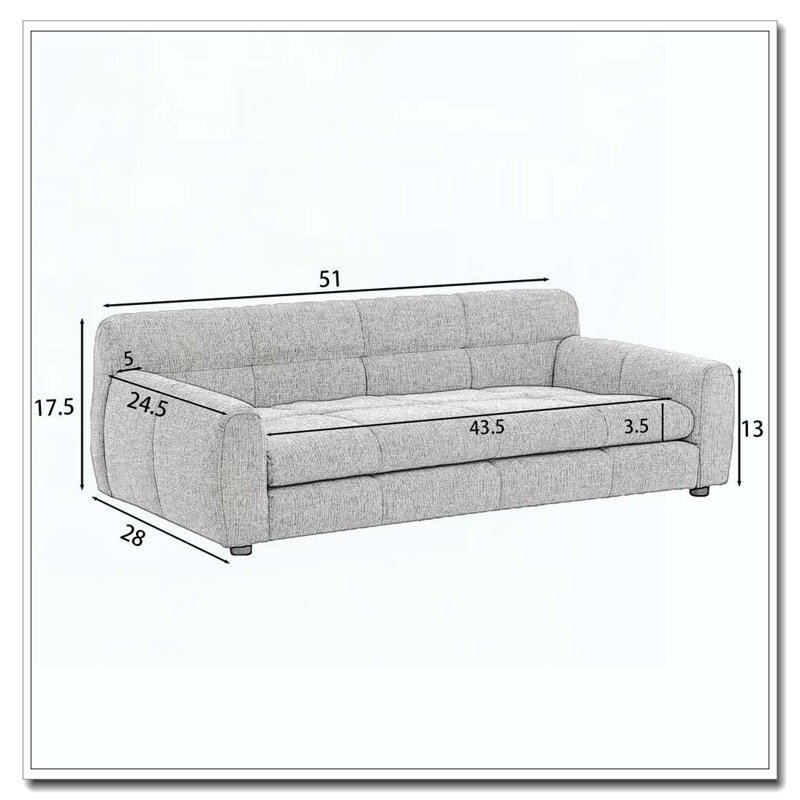 Lit rectangulaire pour chien, canapé-lit pour chien, Vert