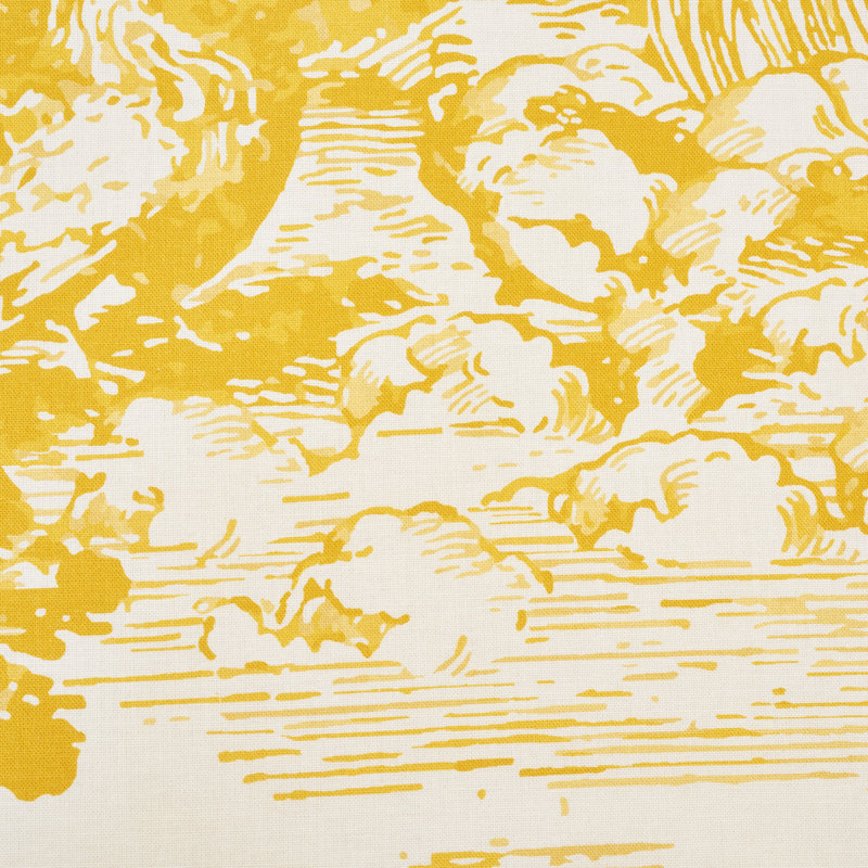 Schumacher x Johnson Hartig Modern Toile Fabric, Yellow