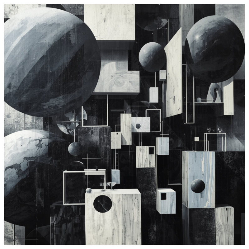 Couvertures cubes noirs et blancs, L 60 po x H 80 po