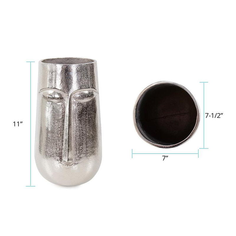 Bayani Vase- Small, 11" H x 7.5" W x 7.5" D
