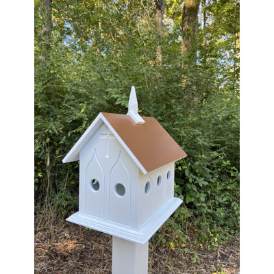 20 in. H x 15 in. W x 12 in. D Post Birdhouse