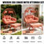 Spacious Patio Lounge Chairs, Steel Pe Rattan Boho Set For Patio Garden