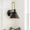 Jacoline 1-Light Dimmable Iron Armed Sconce