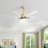 Modern Smart Ceiling Fan With Dimmable Led Light 8 ABS Blades Remote Control Reversible DC Motor For Home Office