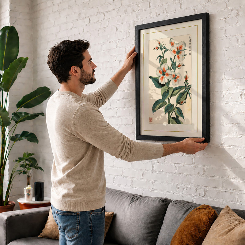 Delicate Study Botanical - Print, A1 - 84.1 x 59.4 cm, Oak