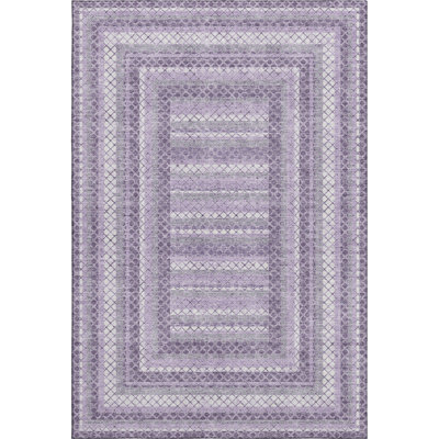 Premium Machine Washable Bissen Geometric Rug