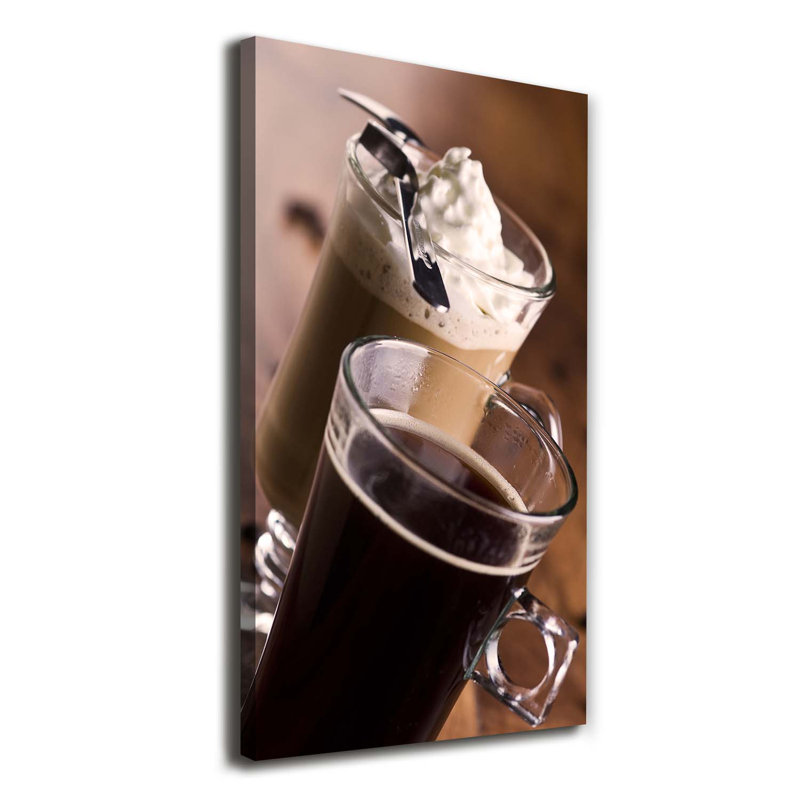 Frappe Coffee - Wrapped Canvas Print