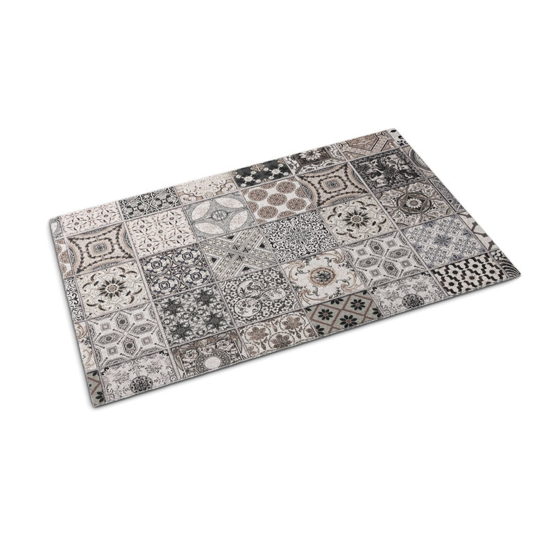 Non-Slip Geometric Outdoor Doormat