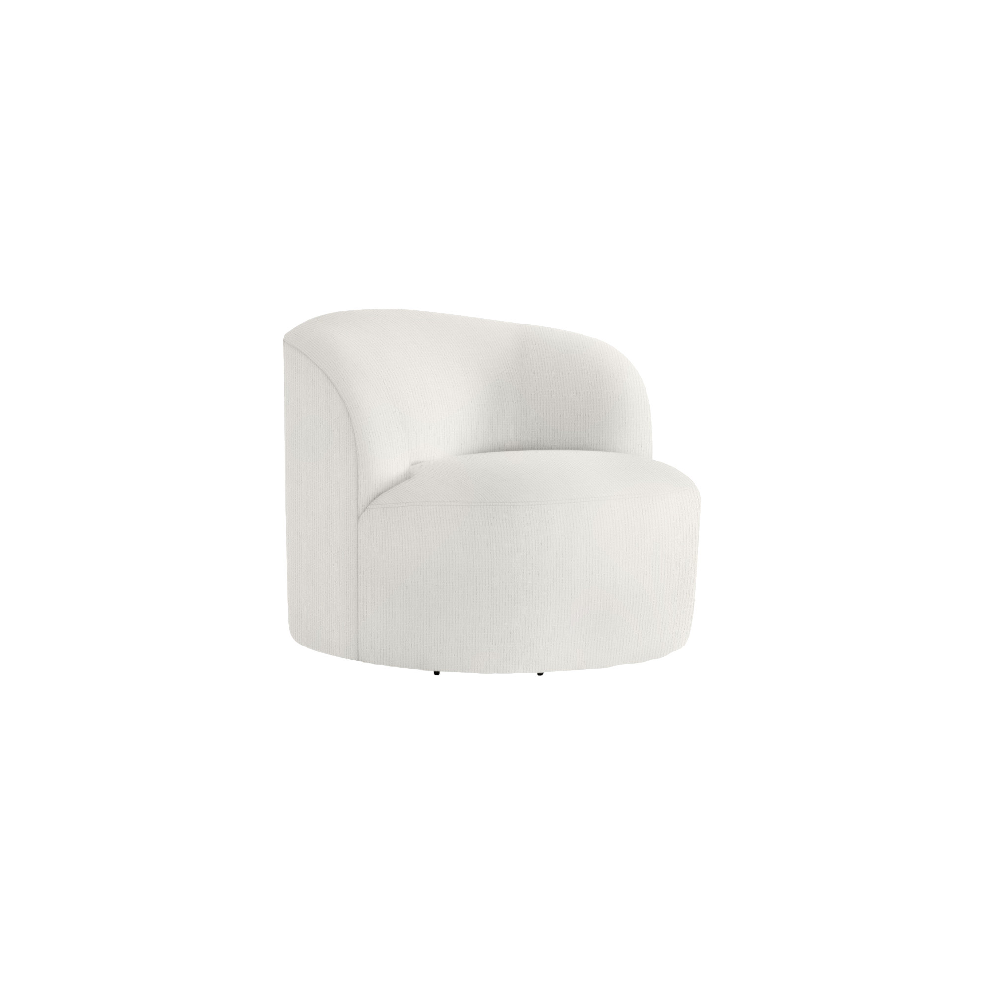 Mulia Swivel Patio Chair with Cushions, Cream Outdoor Poly 6070-002