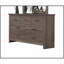 Mobilier de chambre à coucher avec tiroirs en bois à finition naturelle