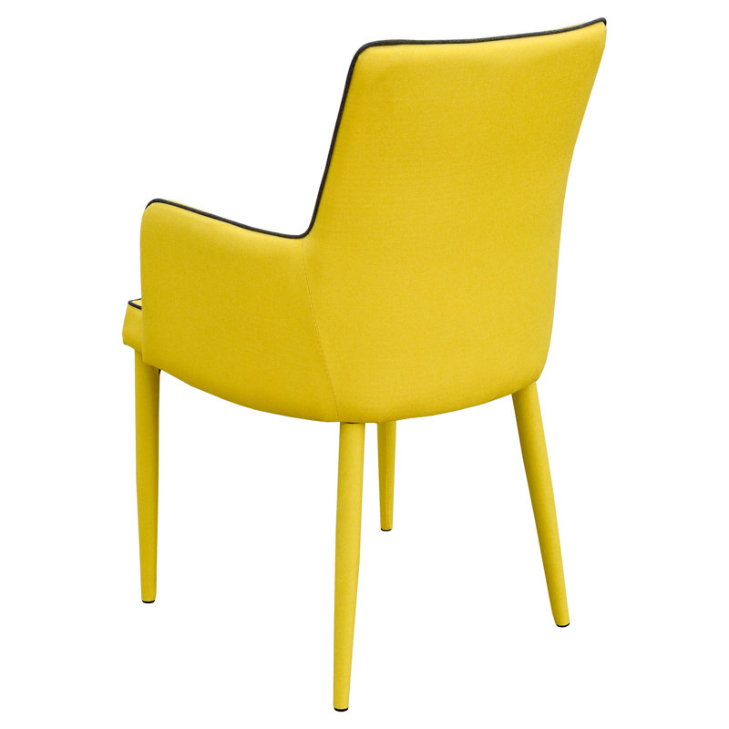 2 - Person Dining Set, Yellow, Chrome