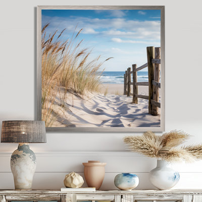 Tranquility Path To Dune Beach III - Coastal Beach Sand Canvas Print