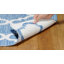 Eliana Geometric Handmade Flatweave Blue/Ivory Area Rug-22809635