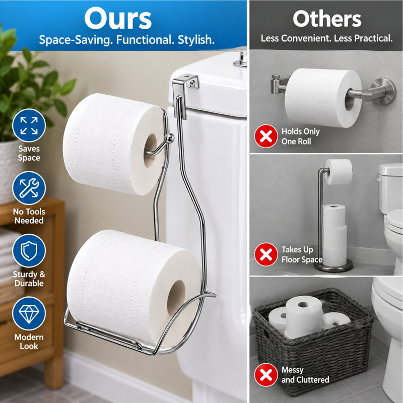 Porte-papier hygiénique à réservoir