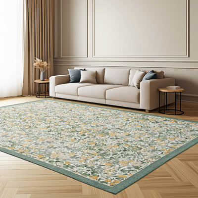 Laura Ashley Loveston Machine Washable Imagine Printed Chenille Rugs 1-Piece