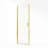 28"x 72" H Semi-Frameless Pivot Shower Door with  1/4 inch(6mm) Clear Tempered Glass And Handle,Brushed Gold-124870125