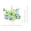 Centre de table hortensia assorti-1335079957