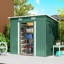 Remise de rangement extérieure, abri de jardin avec portes verrouillables, vert-125332611