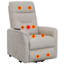 Fauteuil inclinable beige lève-personne avec rangement