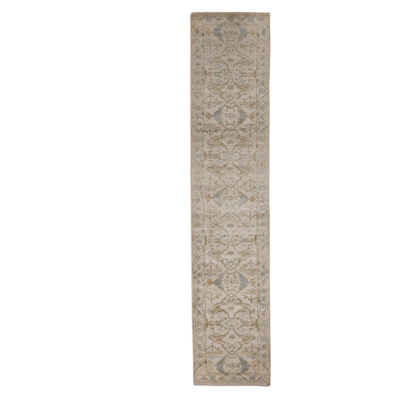 Hand Woven Silk and Wool Floral Area Rug