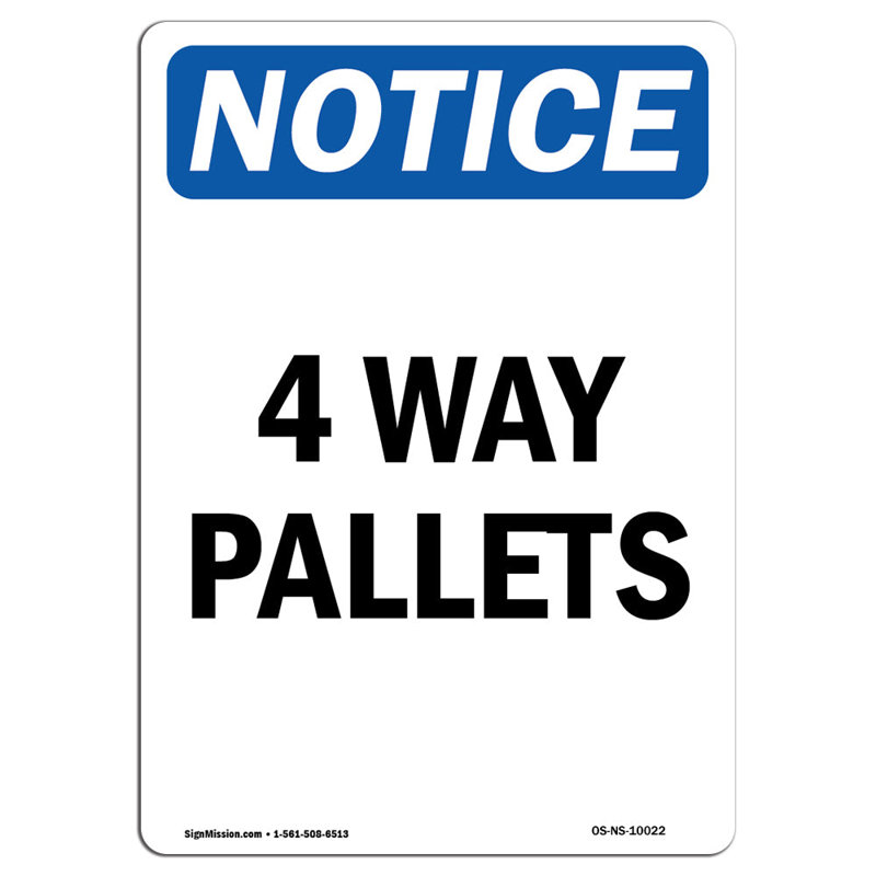 Four Way Pallets Sign