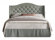 Eleanor full tufted upholstered platform  bed