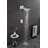 Shower System,Waterfall Rainfall Shower Head With Handheld, Shower Faucet Set For Bathroom Wall Mounted