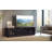 70" Contemporary Rustic TV Stand Media Console For Flat Screen And Audio Video Installations In American Red Oak With A Matte Ebony Finish-72217543