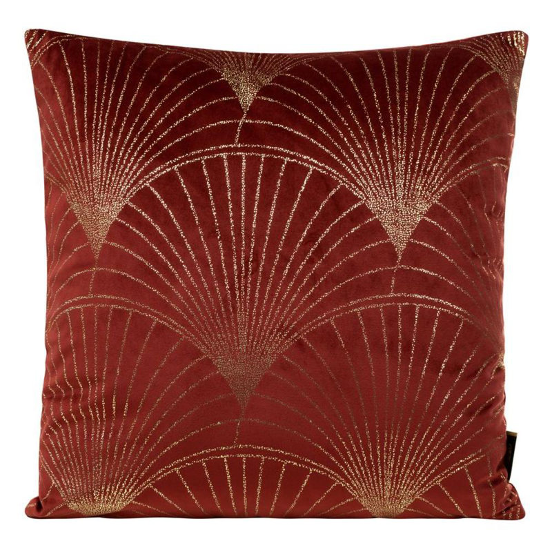 Fabric Zip Square Oxford pillowcases, Brick
