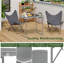 Bex Rectangular Wood Metal Folding Outdoor Camping Table , 80cm cm W 50cm cm D-54848662