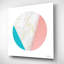 «Pink Marble Circle III» par Seven Trees Design, art mural en verre acrylique-101609907