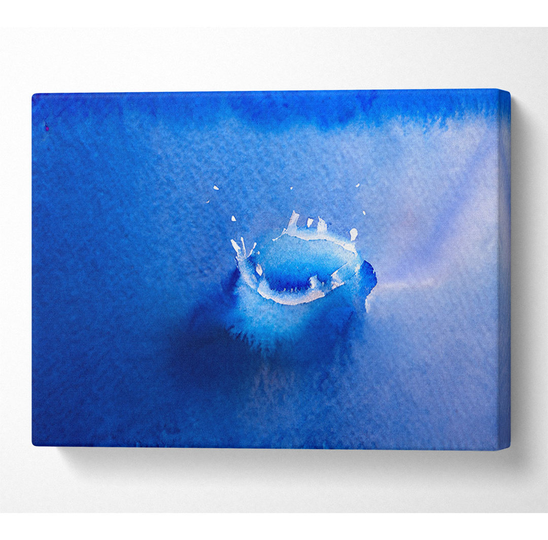 Splash Milchblau Segeltuch Aquarell