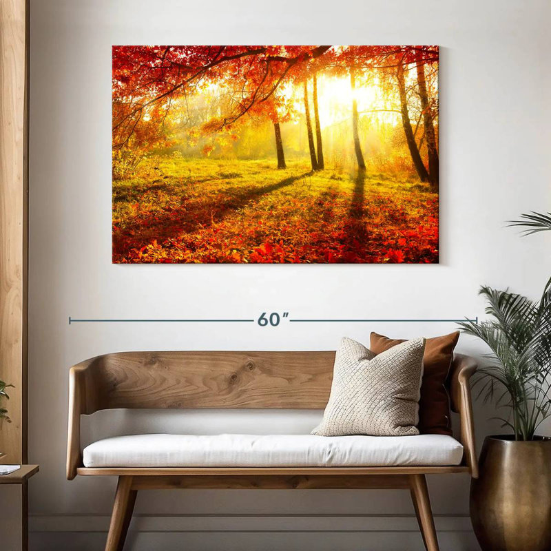 Alvord, paysage d'automne lumineux, H 32 po x l 48 po