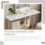 Table de coiffeuse intégrée avec tiroirs de rangement et miroir debout Light Luxury