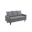 Light Gray Breathable Sackcloth Living Room Storage Sofa
