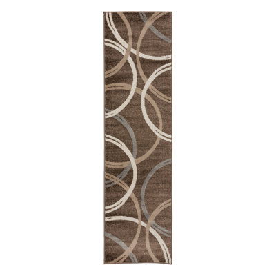 Devonshire Abstract Brown/Gray/Cream Area Rug