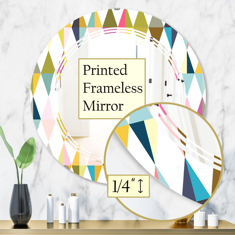Miroir mural Triple C Diamond Retro VII, H 31,5 po x l po