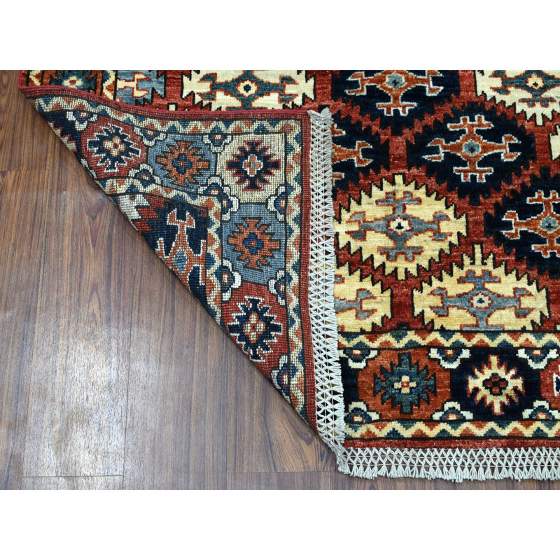 Tapis à main one-of-kind-noué la 2010 ersari rouge 4 pi x 6 po Tidewater