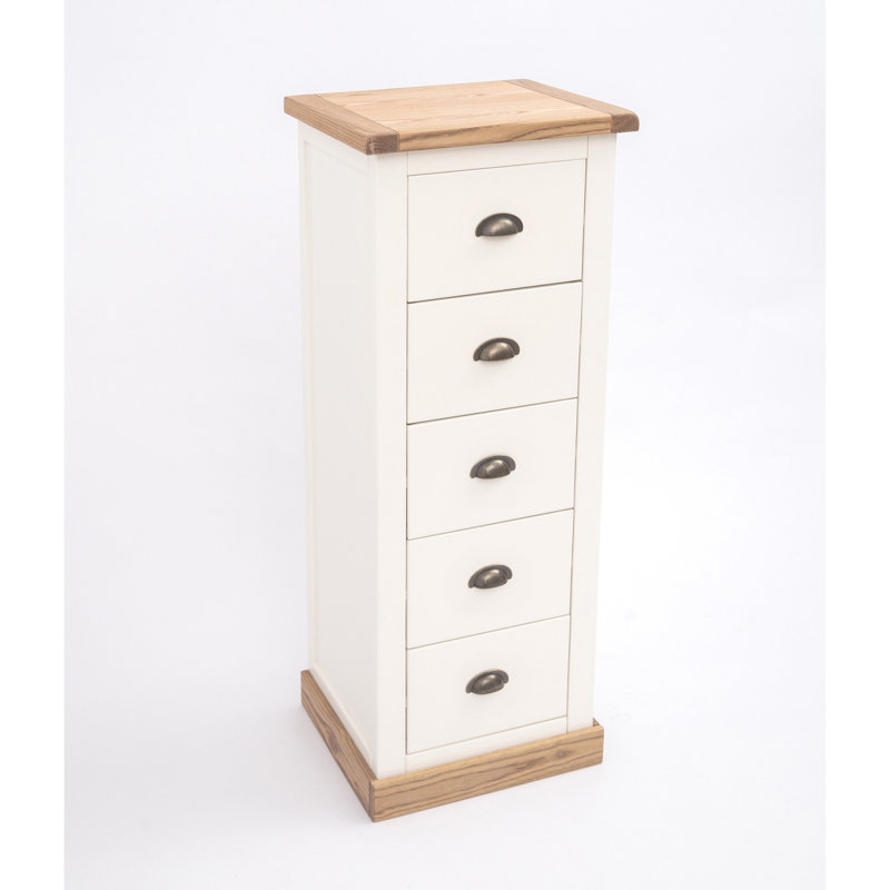 5 Drawer 45cm W Lingerie Chest, Waxed Oak