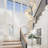 Led Platinum Leaf High Ceiling Chandelier-876040656