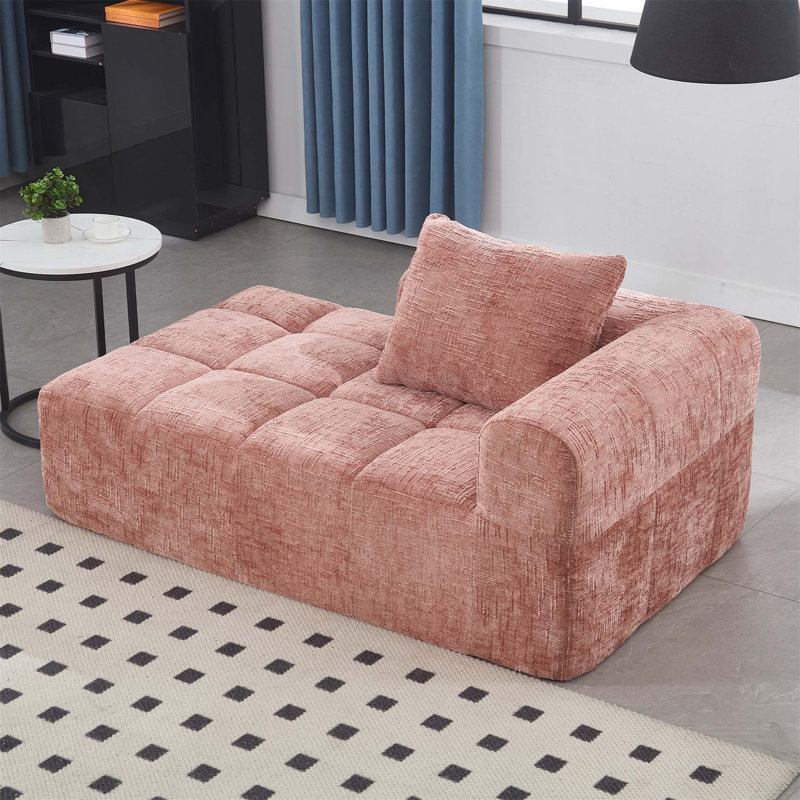 Canapé-lit en chenille confortable et élégant, canapé-lit modulaire pour se détendre dans le salon, la chambre à coucher, un appartement ou un salon