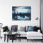 «Abstract City Reflection» sur toile tendue