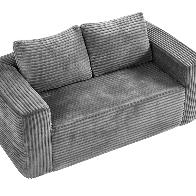 Canapé-lit 63,2 po gris Cloud