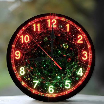 Horloge-Visage-Aurore-Hiver