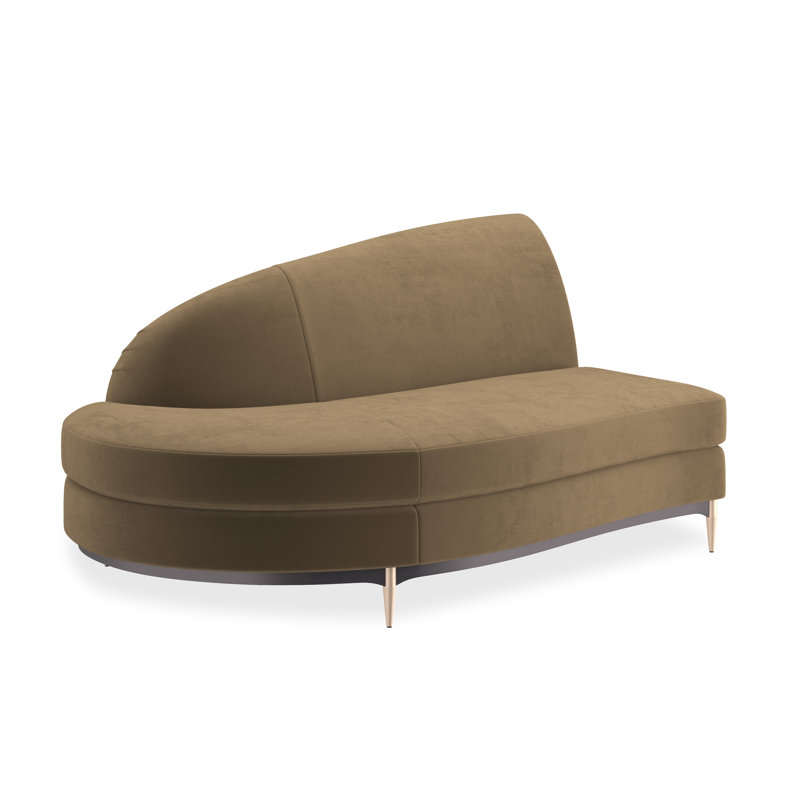 Threes Company Loveseat, Brown